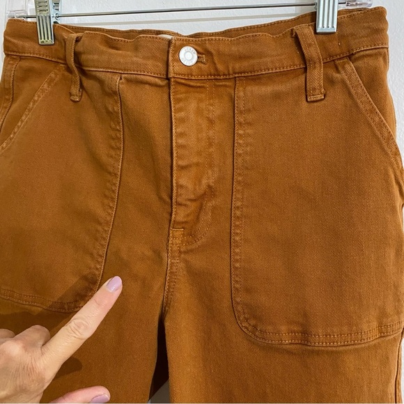 J Crew Dark Orange Straight Leg Crop Pants Woman’s Size 28 - Picture 7 of 7